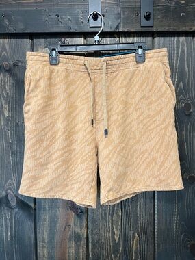 Stance Butter Blend Shorts L Camel Tan Pockets Activewear Drawstring Waist Gym